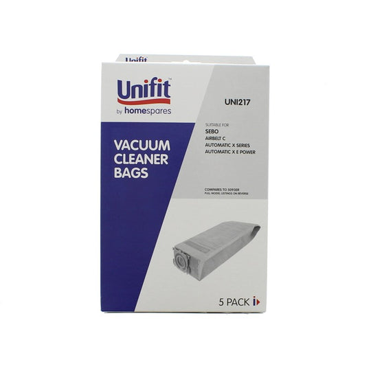 Unifit Vacuum Cleaner Bags Sebo Airbelt C Automatic X1 X4 X5 5 Pack Wholesale