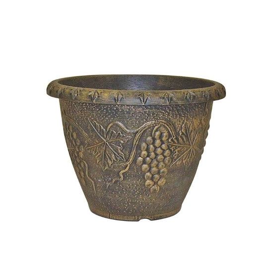 45cm x 45cm plant pot Vintage Planter 45cm x 35.5cm Black with Copper Wholesale