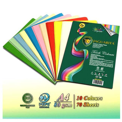 Assorted 10 Colours A4 Copy Paper