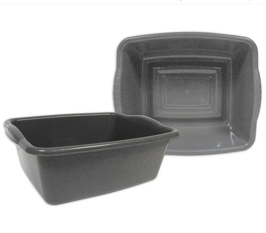 Oblong Washing up Bowl Silver