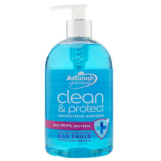 Astonish Antibacterial Handwash Clean & Protect Blue Shield 500ml