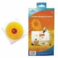 4 pack Flower Window Fly Stickers
