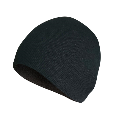 Adult Black Beanie Hat