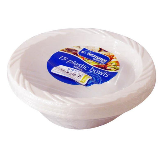 Kingfisher Party Plates 6” (15cm) White 15 Pack