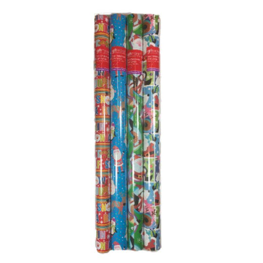 Christmas Wrapping Paper 5m - Novelty Designs