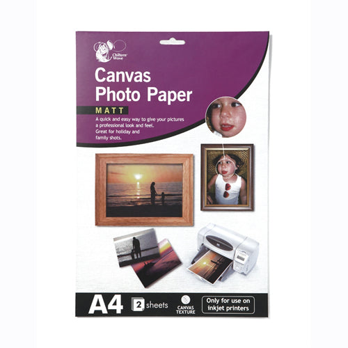 2 pack A4 Canvas Photo Paper