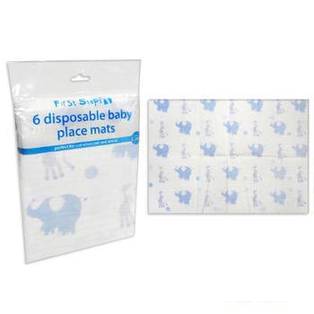 6 pack disposable baby place mats