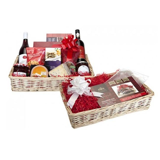 DIY Rectangular Wood Weave Cream Hamper Kit