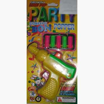 Party popper confetti gun