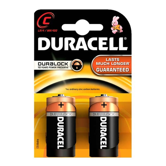 Duracell Basic C Battery 2 Pack - Case of 10