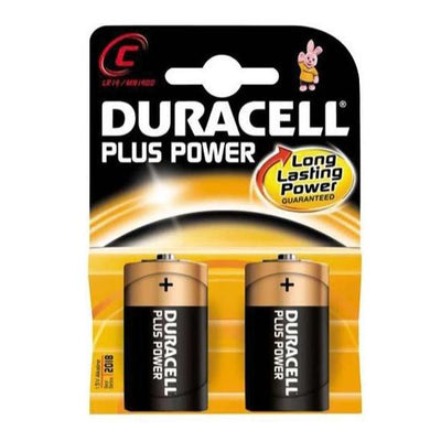Duracell Plus C Battery 2 Pack - Case of 10