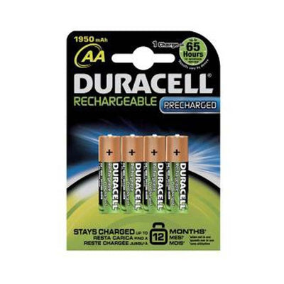 Duracell AA 4 pack Rechargeable 1950mah