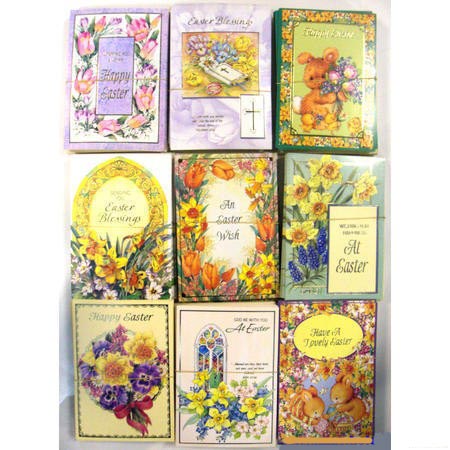 Easter card and envelope 2 assorted designs