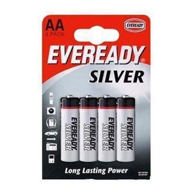 12 cards of Eveready Silver 4 pack AA 83p card