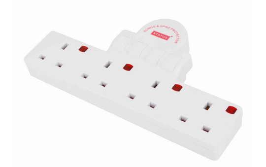 4 Way no cable Extension Lead