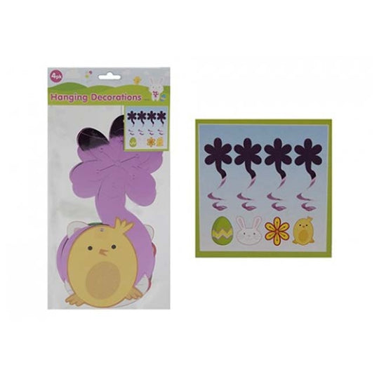 Hanging Swirl Easter Decorations 4 Piece