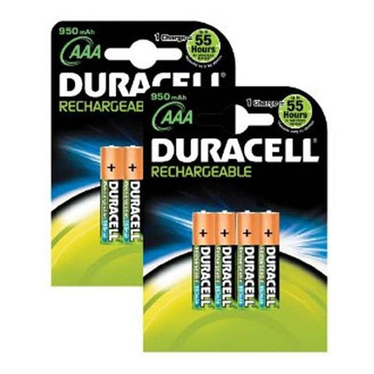 Duracell AAA 4 pack Rechargeable 950mah