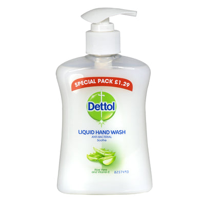 Dettol Antibacterial Hand Wash Aloe Vera & Vitamin E 250ml