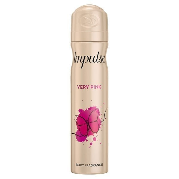 Impulse Ladies Deodorant Body Spray Very Pink 75ml Case of