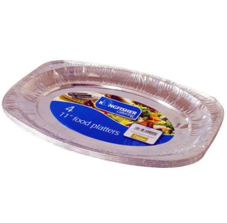 Kingfisher Foil Platter 11" 4 Pack