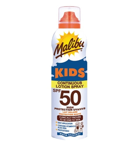 Malibu Kids Sun Protection SPF50 Continuous Lotion Spray 175ml