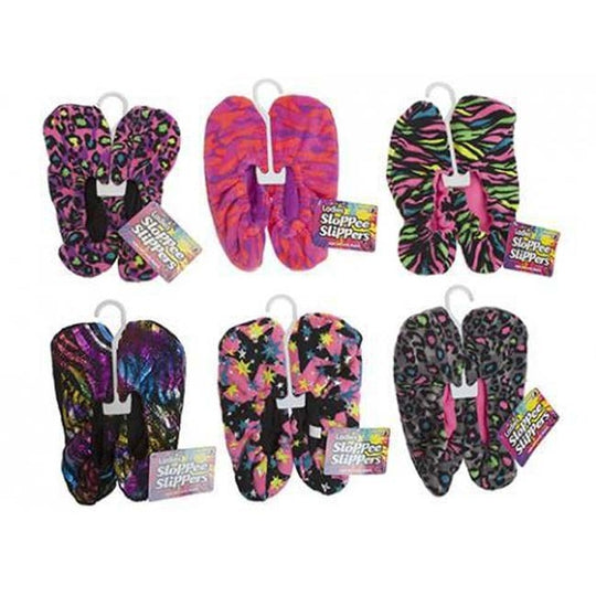 Ladies Elasticated Slippers