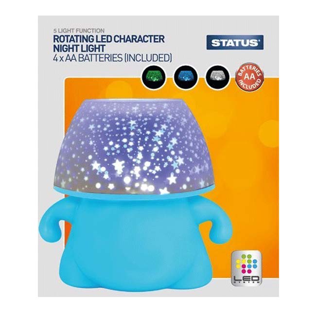 Status LED Character Rotating Projector Night Light Wholesale