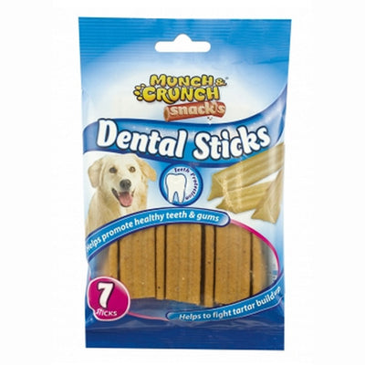 Munch & Crunch Dog Dental Sticks 7 Pack - Case of 16