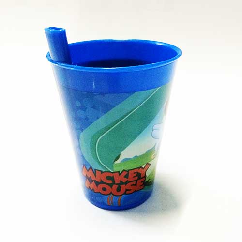 Child Tumbler with internal Straw Mickey