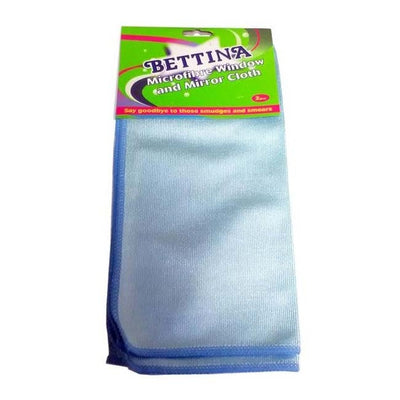 Bettina Microfibre Window & Mirror Cloth Twin Pack - Case of 12