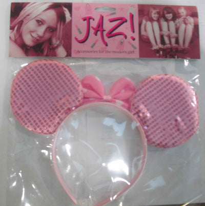 Pink Mouse Ears Headband Style