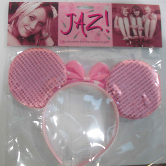 Pink Mouse Ears Headband Style