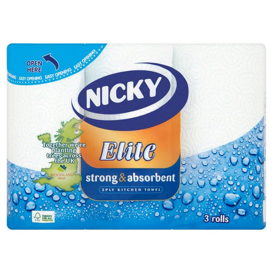 Nicky Elite Kitchen Towel 3 Pack - Case of 5