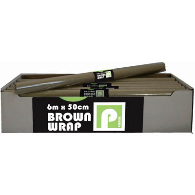6m x 50cm Brown Wrap