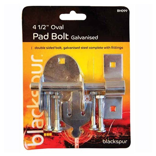 Oval Pad Bolt Galvanised 4.5inch