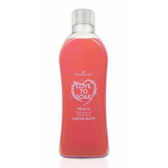Pampered Crème Bath Moisturising Peach 1 Litre - Case of 9