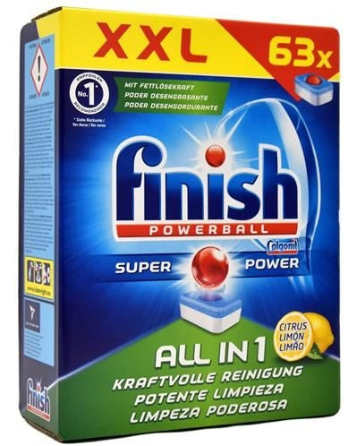 Finish All In 1 Lemon 63 Tablets