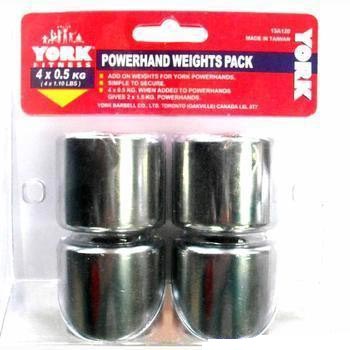 4 Pack York Power Hand Weights 