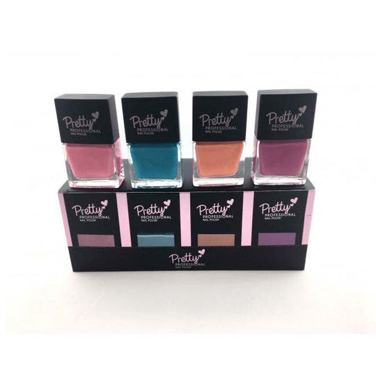 Display Box Of 12 Pretty Professional High Gloss Nail Varnish