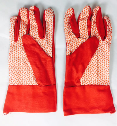 Pair of Ladies gardening gloves spots