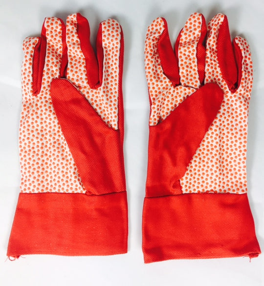 Pair of Ladies gardening gloves spots
