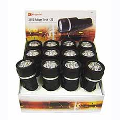 3led rubber torch