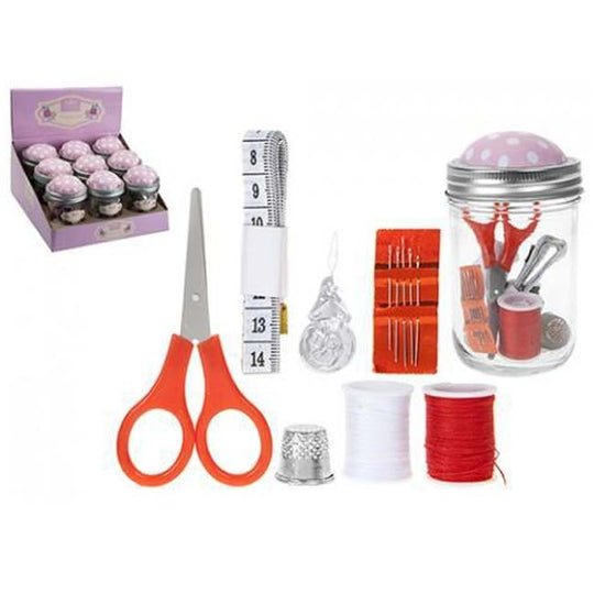 Sewing Set In Jar