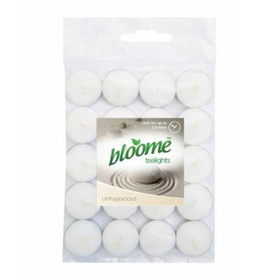 Bloome White Tea Lights 20 Pack