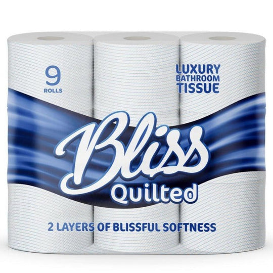 Pallet Deal : 180 x Bliss Double Quilted Toilet Tissue 9 Pack