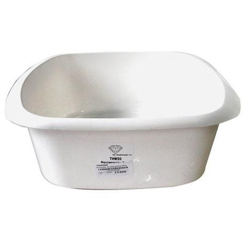 Rectangular Washing Up Bowl White