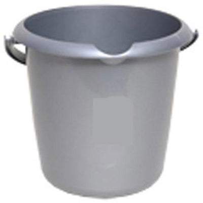 Bucket with Handle & Spout 13 Litre Silver
