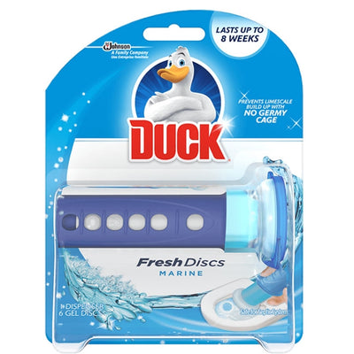 Toilet Duck Fresh Discs 36ml & Dispenser Marine - Case of 6