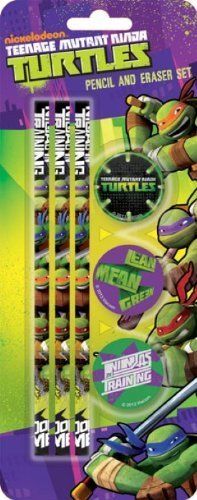 Turtles Pencil and Eraser Set