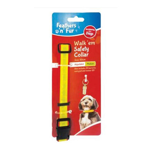 Walk Em Reflective Collar & ID Barrel